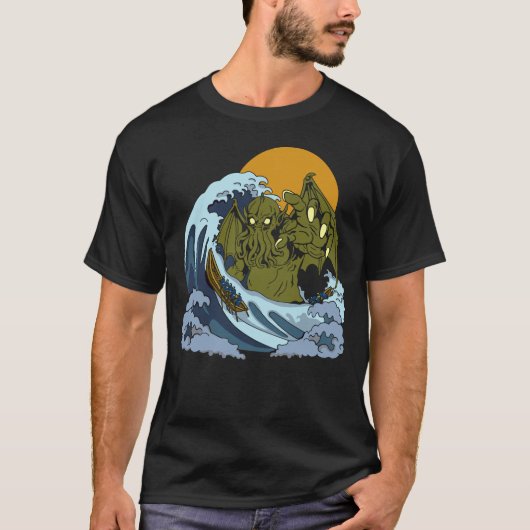 Golf van Cthulhu T-shirt (Voorkant)