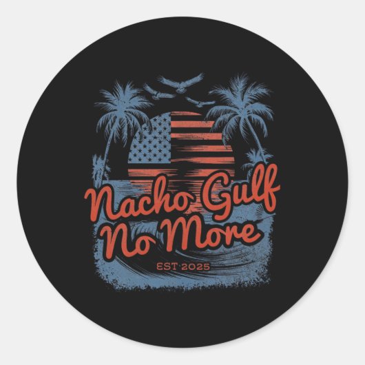 Golf van de Verenigde Staten van Amerika Geschat 2 Ronde Sticker (Voorkant)
