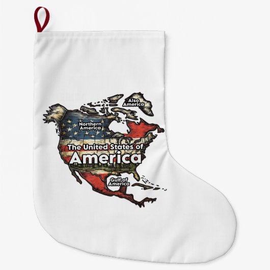Golf van de Verenigde Staten van Amerika Grote Kerstsok (Voorkant)