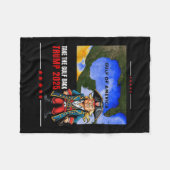 Golf van de Verenigde Staten van Amerika Trump gra Fleece Deken (Voorkant (Horizontaal))