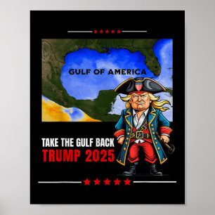 Golf van de Verenigde Staten van Amerika Trump gra Poster