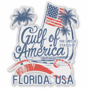 Golf van de VS Amerika 2025 Florida Amerikaanse Vl Sticker