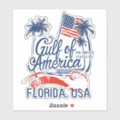 Golf van de VS Amerika 2025 Florida Amerikaanse Vl Sticker (Vel)