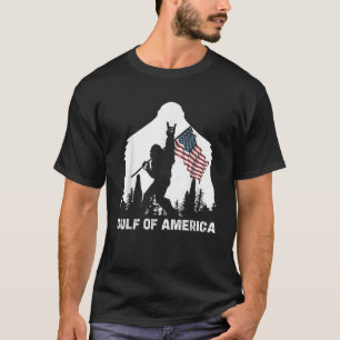 Golf van de VS Amerika 2025 Grappige  Vlag van de  T-shirt