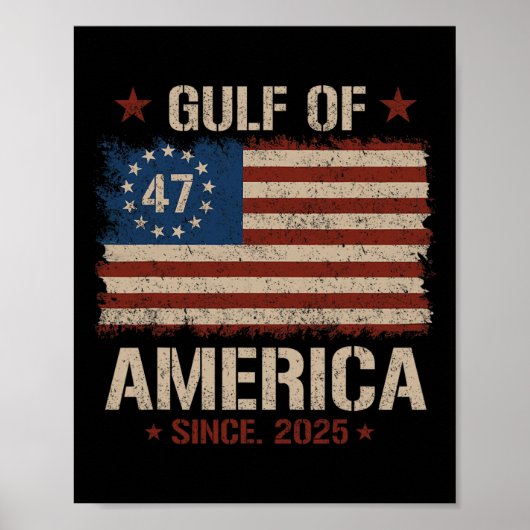 Golf van de VS Amerika EST 2025 47e Amerikaanse vl Poster (Voorkant)