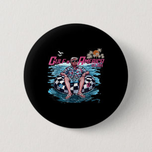 Golf van de VS Amerika EST 2025 Amerikaanse vlag G Ronde Button 5,7 Cm