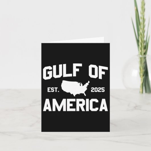 Golf van de VS Amerika EST 2025 Golf van Amerika Kaart (Voorkant)