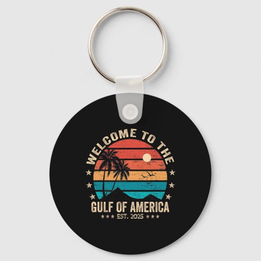 Golf van de VS Amerika EST 2025 Retro Amerika Sleutelhanger (Voorkant)