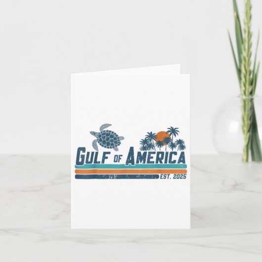 Golf van de VS Amerika EST 2025 Schildpad Golf Mex Kaart (Voorkant)