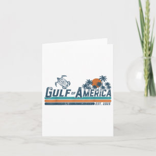 Golf van de VS Amerika EST 2025 Schildpad Golf Mex Kaart