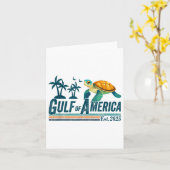Golf van de VS Amerika EST 2025 Schildpad Golf Mex Kaart (Gele Bloem)