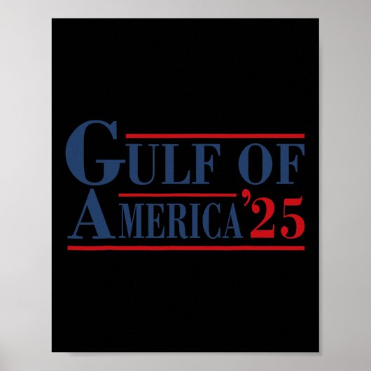 Golf van de VS Amerika EST 2025 VS Amerikaanse vla Poster (Voorkant)