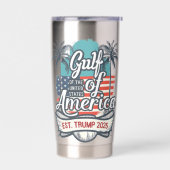 Golf van de VS Amerika Trump 2025 Amerikaanse vlag Geïsoleerde Drinkbeker (Links)