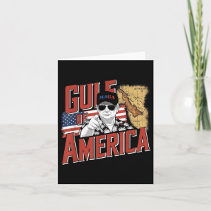 Golf van de VS Amerika Trump Groet van de Patrio Kaart