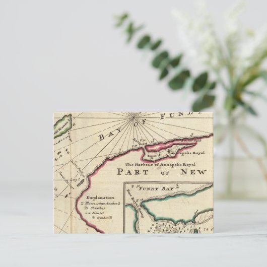 Golf van Fundy en haven van Annapolis Royal Briefkaart (Staand voorkant)