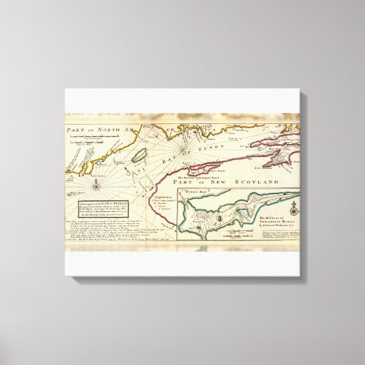 Golf van Fundy en haven van Annapolis Royal Canvas Afdruk (Voorkant)