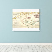 Golf van Fundy en haven van Annapolis Royal Canvas Afdruk (Insitu (Houten vloer))