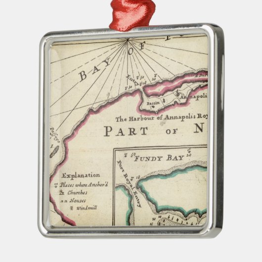 Golf van Fundy en haven van Annapolis Royal Metalen Ornament (Links)