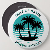 Golf van Gavin | Grappige politieke humor groot Ronde Button 6,0 Cm (Voorkant /achterkant)