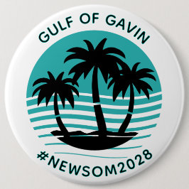 Golf van Gavin | Grappige politieke humor groot Ronde Button 6,0 Cm
