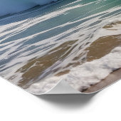 golf van groen Zee Poster (Hoek)