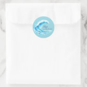 Golf van hoop ronde sticker (Tas)