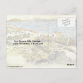 Golf van kangoesten in Marokko door Eugene Delacro Briefkaart (Achterkant)