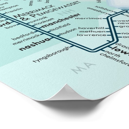 Golf van Maine 20 x 30 Poster (Hoek)