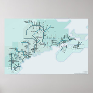 Golf van Maine 20 x 30 Poster