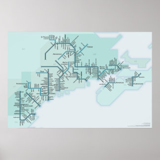 Golf van Maine 20 x 30 Poster