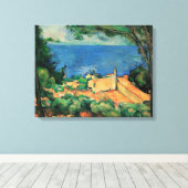 Golf van Marseille vanuit estland door Paul Cezann Canvas Afdruk (Insitu (Houten vloer))