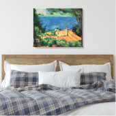 Golf van Marseille vanuit estland door Paul Cezann Canvas Afdruk (Insitu (Slaapkamer))