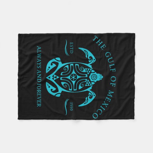Golf van Mexico 1550 Fleece Deken (Voorkant (Horizontaal))