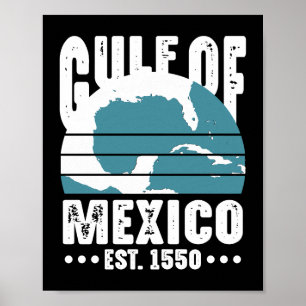 Golf van Mexico 1550 Poster