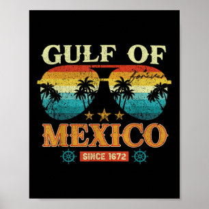 Golf van Mexico 1569 Historische kaart Poster