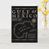 Golf van Mexico 1672 Historische kaart  (Gele Bloem)