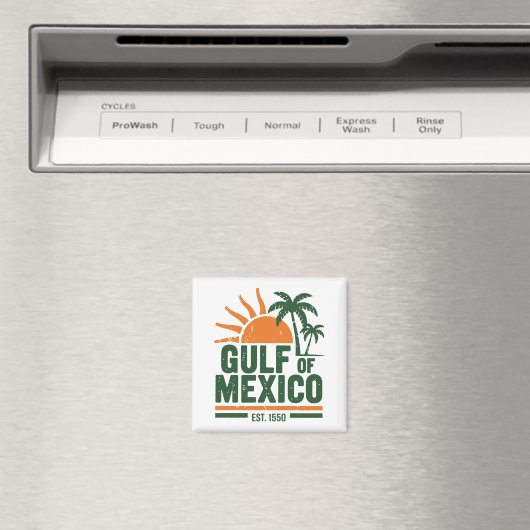 Golf van Mexico Beach Sunset Magneet (Insitu (Vaatwasser))