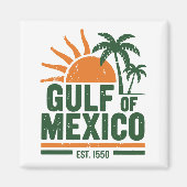 Golf van Mexico Beach Sunset Magneet (Voorkant)