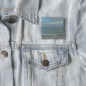 Golf van Mexico Beach Vierkante Button 5,1 Cm (In situ)