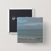 Golf van Mexico Beach Vierkante Button 5,1 Cm (Voorkant /achterkant)