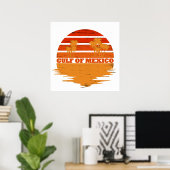Golf van Mexico blijf zout vintage Poster (Thuiskantoor)