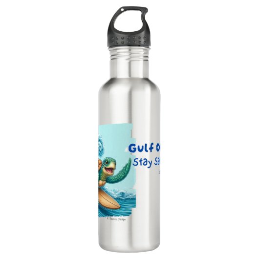 Golf van Mexico Blijf Zout & Weersta Tumbler Waterfles (Voorkant)