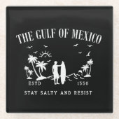 Golf van Mexico blijft zout en verzet zich Glazen Onderzetter (Voorkant)