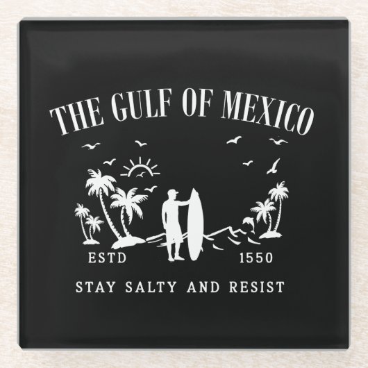 Golf van Mexico blijft zout en verzet zich Glazen Onderzetter (Voorkant)