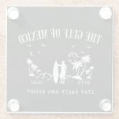 Golf van Mexico blijft zout en verzet zich Glazen Onderzetter (Achterkant)