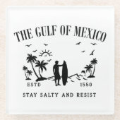 Golf van Mexico blijft zout en verzet zich Glazen Onderzetter (Voorkant)