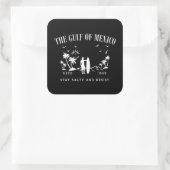 Golf van Mexico blijft zout en verzet zich Vierkante Sticker (Tas)