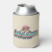 Golf van Mexico blijft zout en weerstaat vissen Blikjeskoeler (Blikje Voorkant)