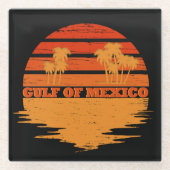 Golf van Mexico blijft zout  Glazen Onderzetter (Voorkant)