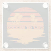 Golf van Mexico blijft zout  Glazen Onderzetter (Achterkant)